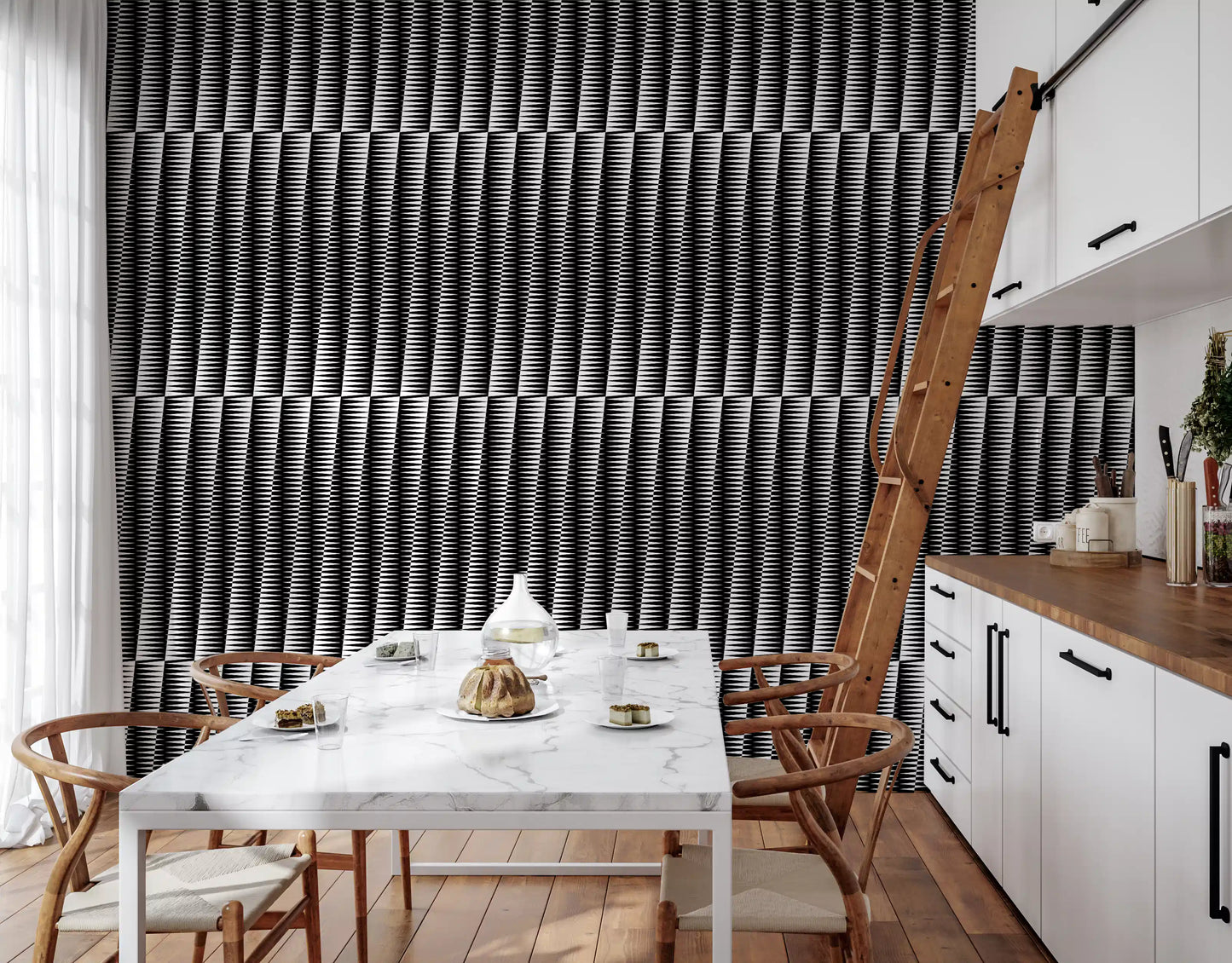 Minimalistisk skarp Chevron justerings tapet