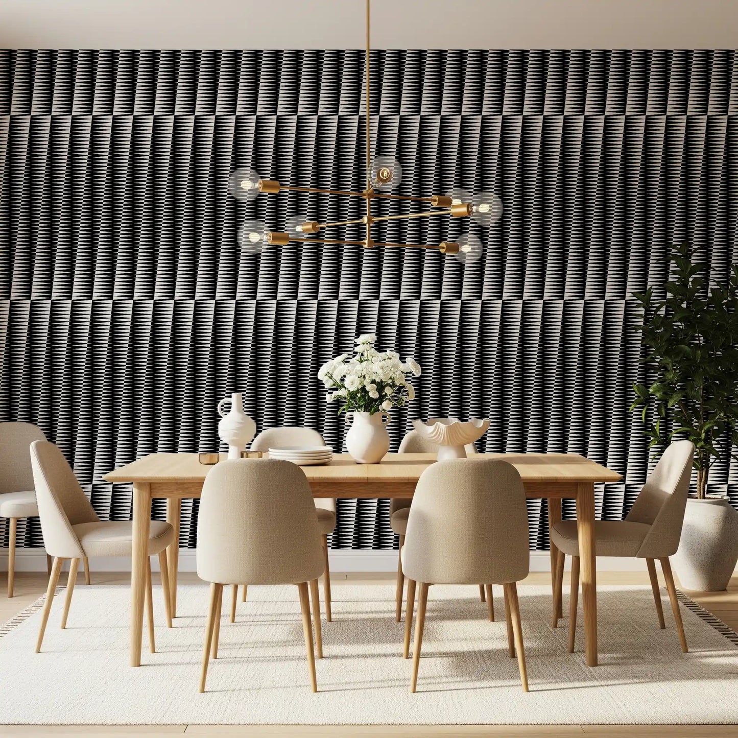 Minimalistisk skarp Chevron justerings tapet
