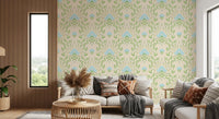 Nordic Bloom botanisk tryk tapet