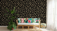 Papier peint motif taches d'encre abstraites⁠