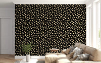 Papier peint motif taches d'encre abstraites⁠