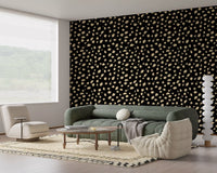 Papier peint motif taches d'encre abstraites⁠