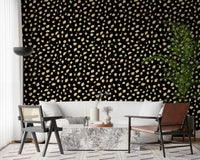 Papier peint motif taches d'encre abstraites⁠