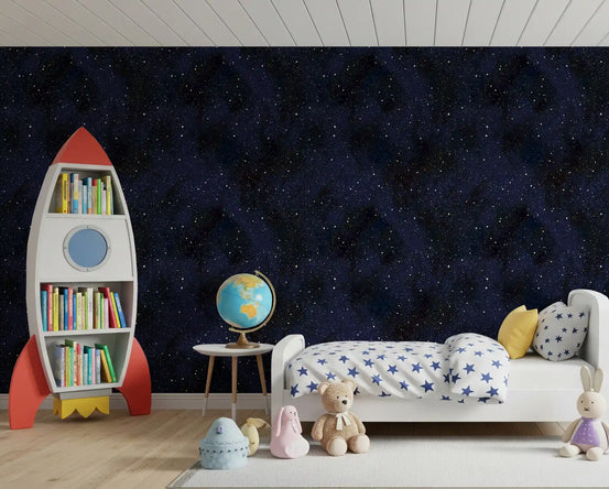 Carta da parati Midnight Stardust Ink Wash