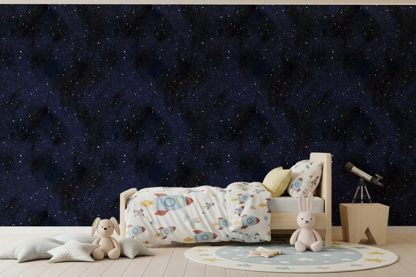 Carta da parati Midnight Stardust Ink Wash