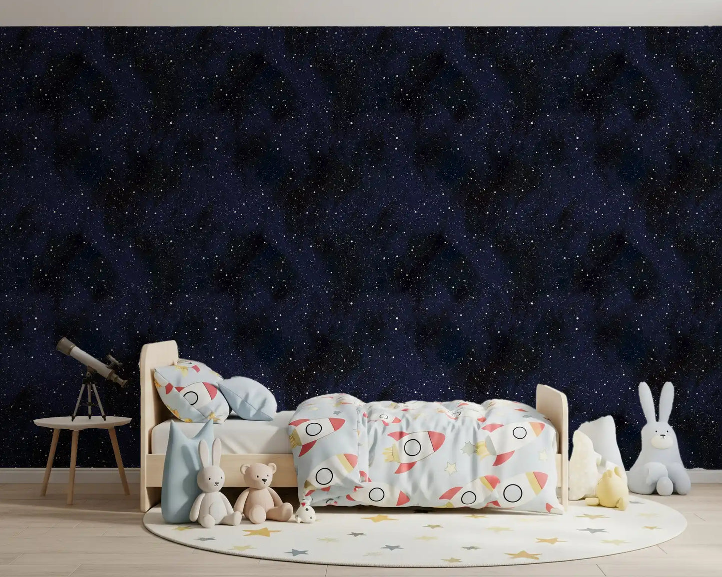 Carta da parati Midnight Stardust Ink Wash