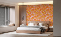 Sunset Orchard Botanical Blooms Wallpaper⁠