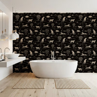 Leopard Skitse Savanne Tapet⁠