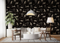 Leopard Skitse Savanne Tapet⁠