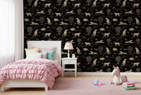 Leopard Skitse Savanne Tapet⁠