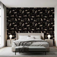 Leopard Skitse Savanne Tapet⁠