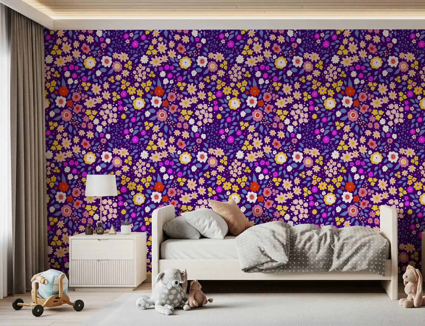 Boho Whimsical Petals Wallpaper⁠