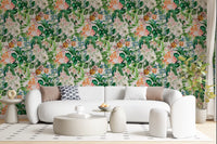 Tapet med vintage botanisk haveillustration⁠