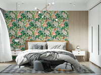 Tapet med vintage botanisk haveillustration⁠
