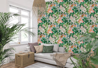 Tapet med vintage botanisk haveillustration⁠