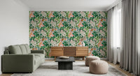 Spring Meadow Floral Pattern Wallpaper⁠