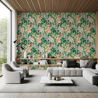 Spring Meadow Floral Pattern Wallpaper⁠