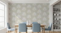 Minimalistisches Tapetenmuster mit Ventilator-Design