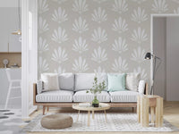 Minimalistisches Tapetenmuster mit Ventilator-Design