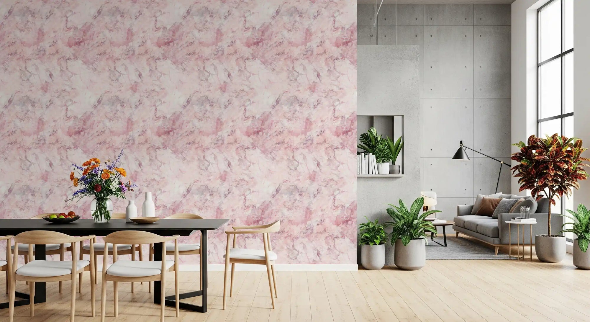 Tapet med blush marmorstenstruktur