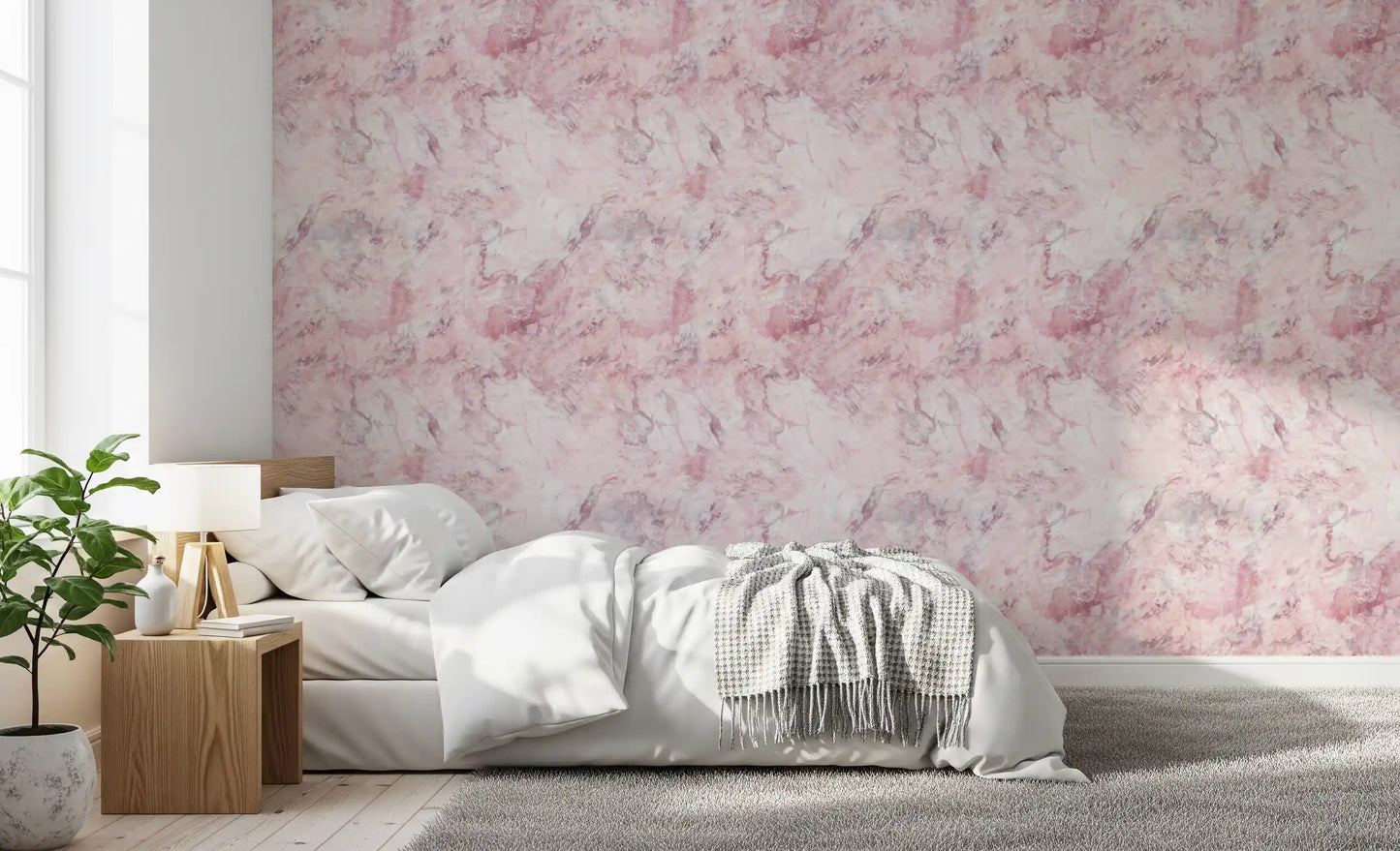 Tapete mit Blush-Marmorstein-Textur