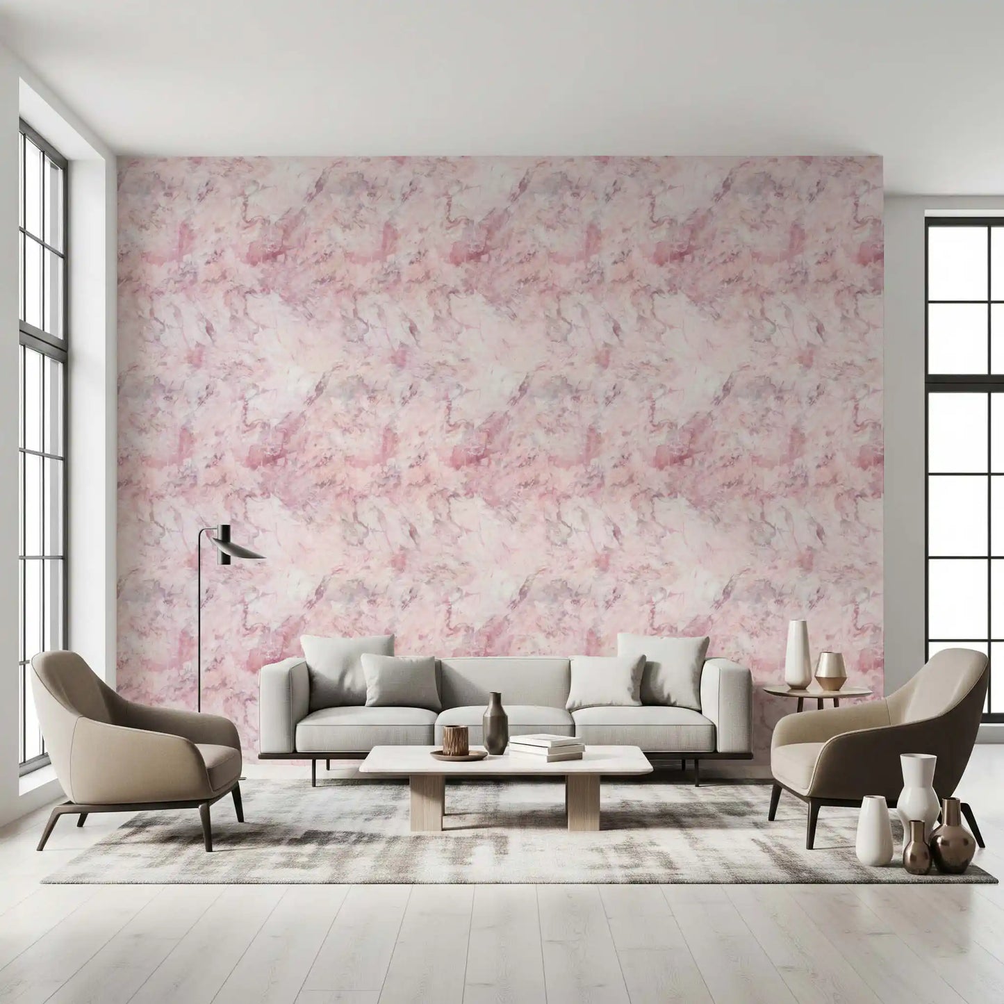 Tapete mit Blush-Marmorstein-Textur