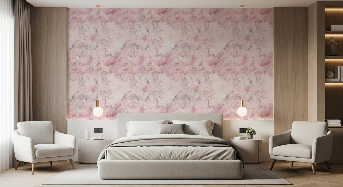 Tapete mit Blush-Marmorstein-Textur