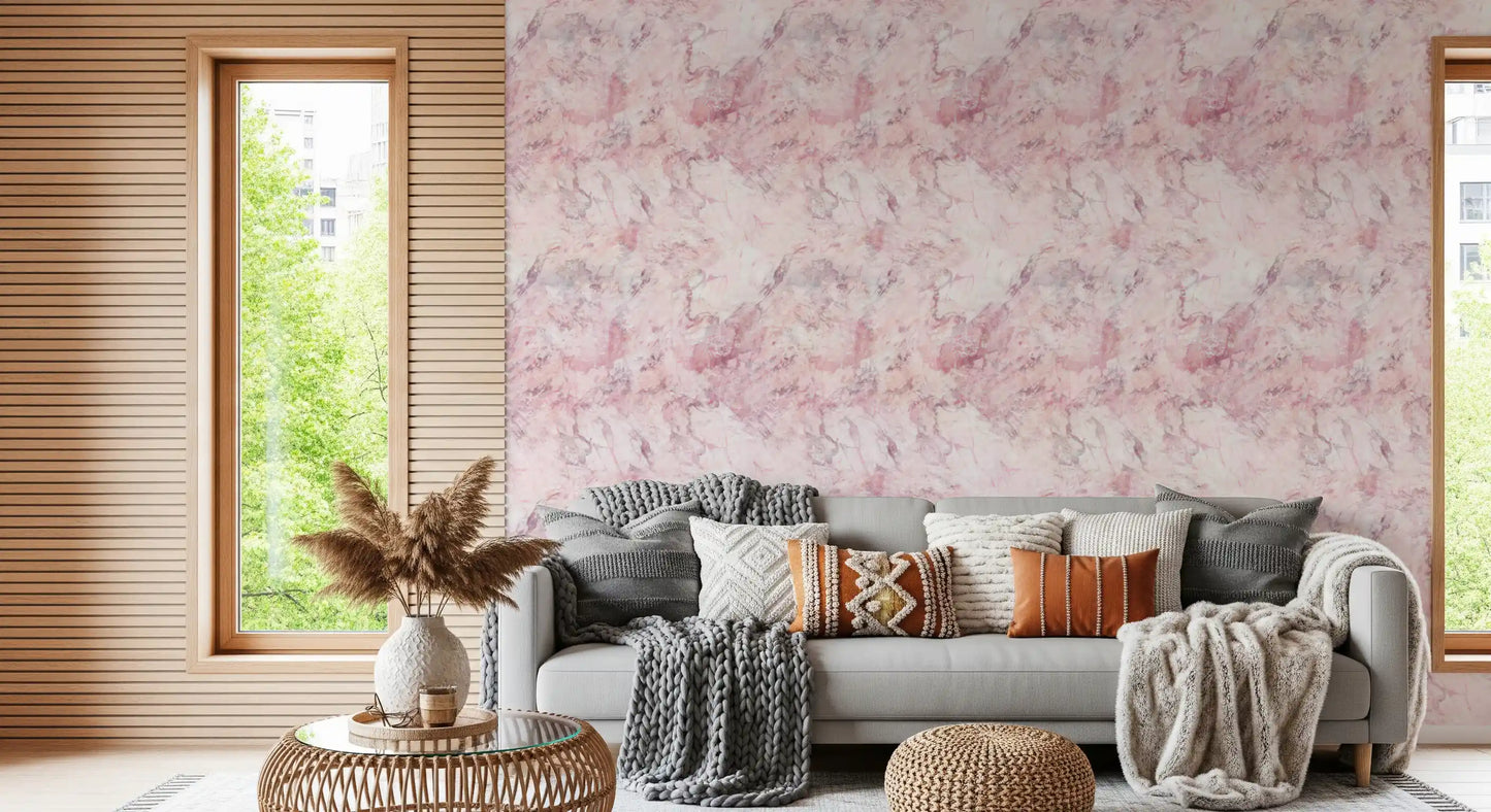 Tapete mit Blush-Marmorstein-Textur