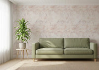 Soft Blush Marble Vein Wallpaper⁠