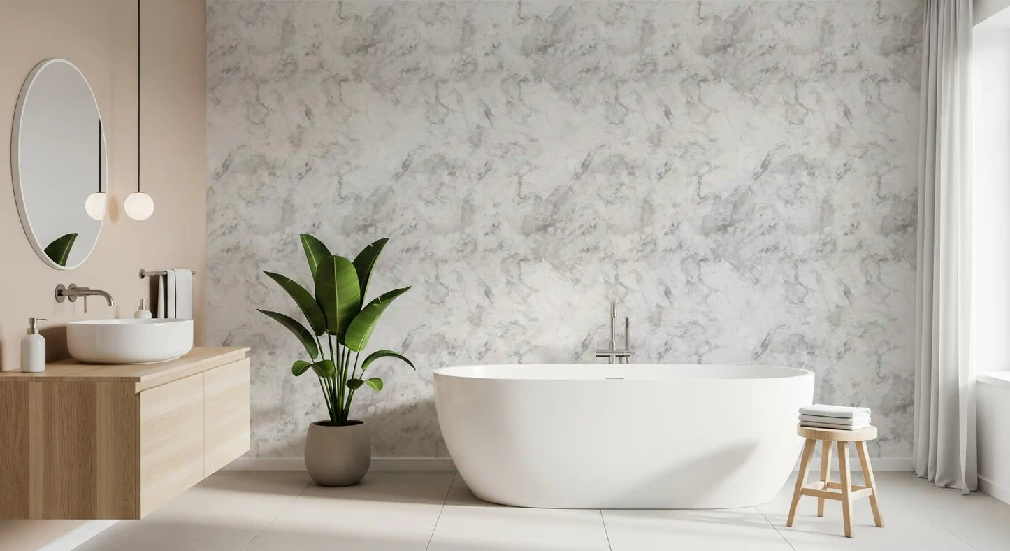 Monochrome Veined Marble Surface Wallpaper⁠