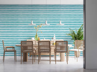 Papier peint texture trait organique bleu sarcelle⁠
