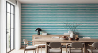 Papier peint texture trait organique bleu sarcelle⁠