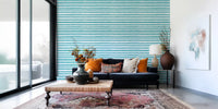 Papier peint texture trait organique bleu sarcelle⁠