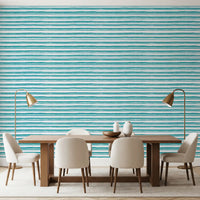 Papier peint texture trait organique bleu sarcelle⁠