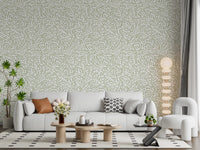 Papel de Parede Sage Organic Rhythmic Sketch