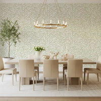 Papel de Parede Sage Organic Rhythmic Sketch