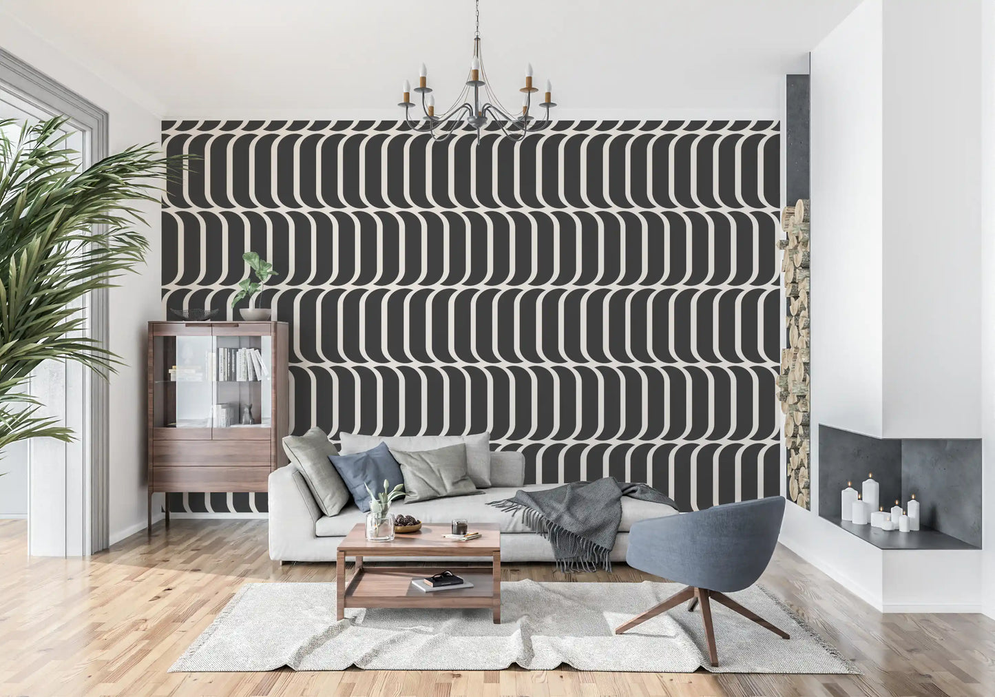 Minimalist Arch Geometric Wallpaper⁠