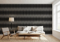 Minimalist Vertical Geometric Lattice Wallpaper⁠