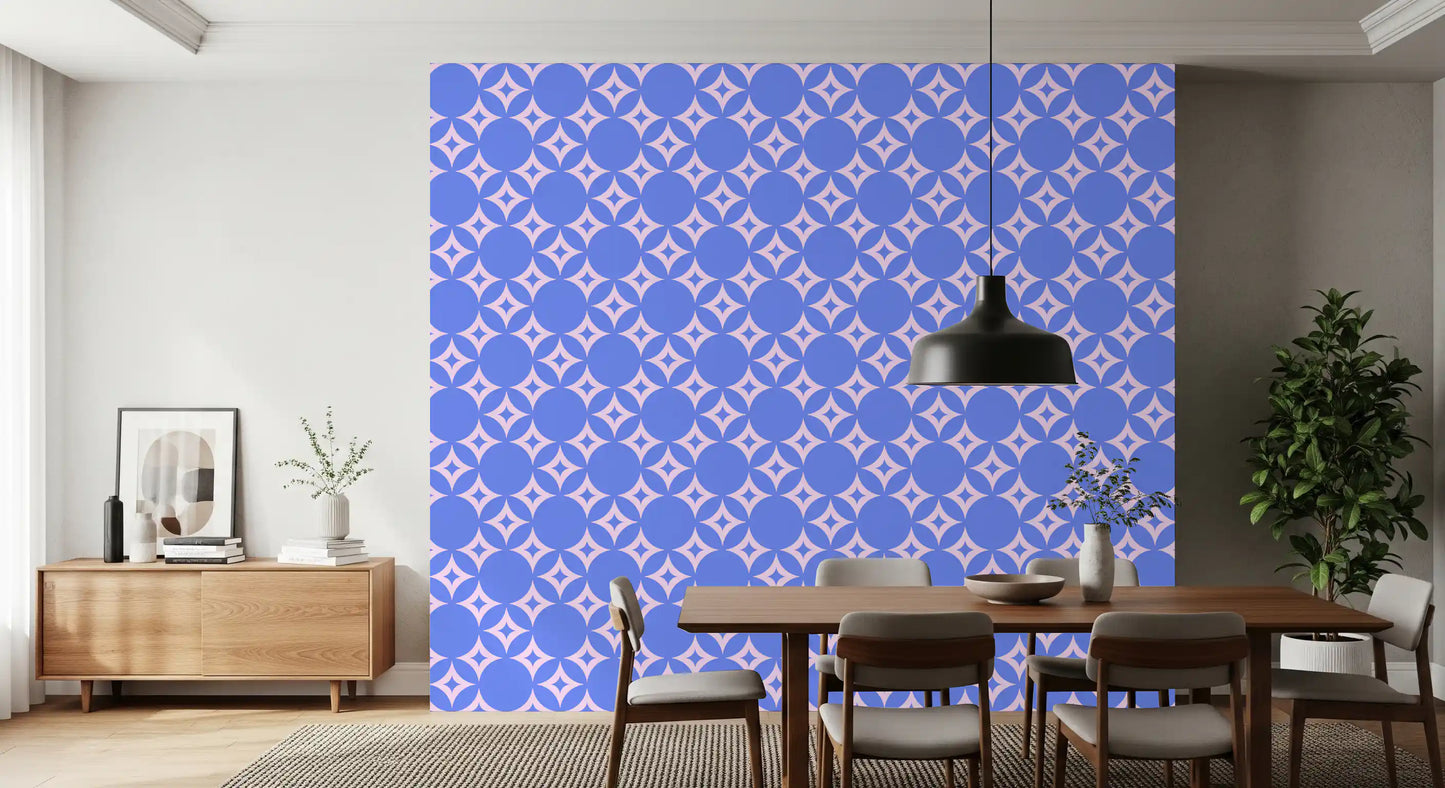 Tapet med geometrisk stjernemønster