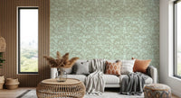 Papel pintado de diseño floral lineal Heritage