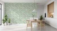 Papel pintado de diseño floral lineal Heritage