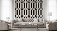 Graphic Interlocking Curves Wallpaper⁠