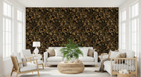 Papier peint feuillage botanique de minuit
