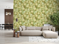 Tapetenmotiv mit üppiger floraler Struktur