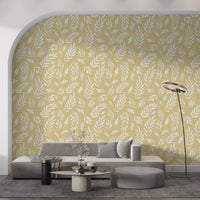 Tapete „Goldene Laubstriche“