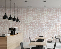 Abstract Painted Shapes in Blush Wallpaper⁠