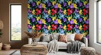 Vibrant Tropical Orchid Bloom Wallpaper⁠