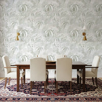 Muted Palm Leaf Silhouette Wallpaper⁠