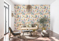 Soft Watercolor Meadow Floral Wallpaper⁠