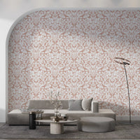 Vintage Blush Floral Damask Wallpaper⁠